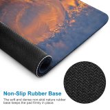 yanfind The Mouse Pad Blur Frozen Soap Winter Ball Freeze Icy Landscape Evening Light Snow Outdoors Pattern Design Stitched Edges Suitable for home office game