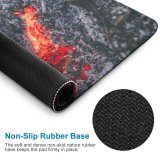 yanfind The Mouse Pad Eruption Lava Mountain Wood Fire Free Burn Outdoors Wallpapers Bonfire Flame Pattern Design Stitched Edges Suitable for home office game
