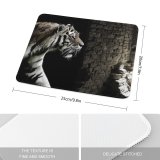 yanfind The Mouse Pad PIROD Black Dark Tiger Brick Wall Wild Pattern Design Stitched Edges Suitable for home office game