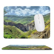 yanfind The Mouse Pad Scenery Range Hill Mountain Khor Waterfall Travel Alborz Outdoors Wallpapers Province Pattern Design Stitched Edges Suitable for home office game