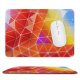 yanfind The Mouse Pad Abstract Colorful Triangles Gradients Polygonal Pattern Design Stitched Edges Suitable for home office game