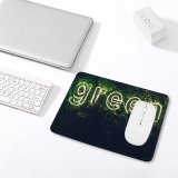 yanfind The Mouse Pad Daria Shevtsova Neon Plant Illuminated Leaves Pattern Design Stitched Edges Suitable for home office game