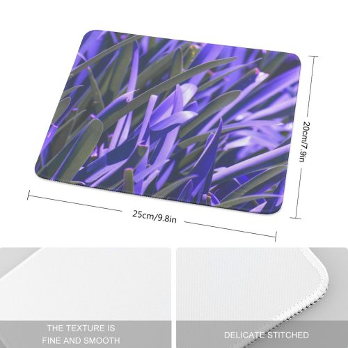 yanfind The Mouse Pad Agapanthus Peak Sunlight Doddabetta Plant Flax Crocus Plants Violet India Outdoors Pattern Design Stitched Edges Suitable for home office game