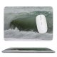 yanfind The Mouse Pad Wave Sea Coast Clean Waves Surf Wind Ocean Tide Sports Surfing Boardsport Pattern Design Stitched Edges Suitable for home office game