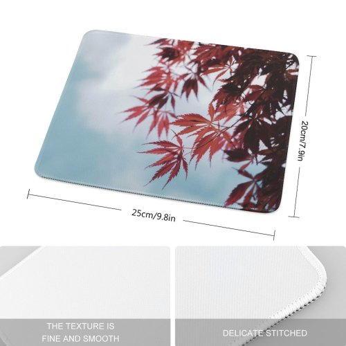 yanfind The Mouse Pad Sky Free Pictures Leaves Stock Plant Maple Tree Images Fall Leaf Pattern Design Stitched Edges Suitable for home office game