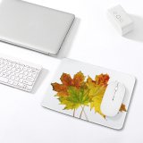 yanfind The Mouse Pad Maple Autumn Woody Leaves Maple Plant Fall Decoration Plane Flower Flowering Leaf Pattern Design Stitched Edges Suitable for home office game