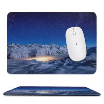 yanfind The Mouse Pad Dominic Kamp Gorner Glacier Starry Sky Astronomy Switzerland Pattern Design Stitched Edges Suitable for home office game
