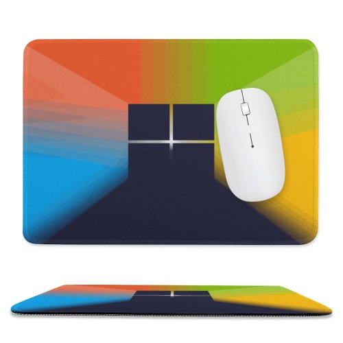 yanfind The Mouse Pad Michael Gillett Technology Microsoft Windows Gradient Colorful Pattern Design Stitched Edges Suitable for home office game