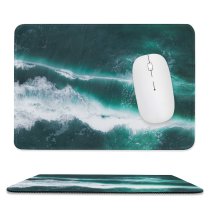 yanfind The Mouse Pad Recreation Bay Abstract Wet Harmony Lagoon Pure Pleasure Exotic Aqua Outdoors Texture Pattern Design Stitched Edges Suitable for home office game