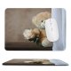 yanfind The Mouse Pad Cute Teddy Bear Rose Toy Gift Valentine's Pattern Design Stitched Edges Suitable for home office game