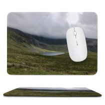 yanfind The Mouse Pad Scenery Uk Tundra Caernarfon Range Lake Mountain Wales Grass Wilderness Plant Pattern Design Stitched Edges Suitable for home office game