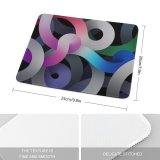 yanfind The Mouse Pad Abstract Air Silver Dark Pattern Design Stitched Edges Suitable for home office game