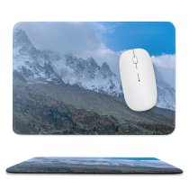 yanfind The Mouse Pad Landscape Peak Mont Slope Pictures PNG Schoo Outdoors Grey Snow Mointains Pattern Design Stitched Edges Suitable for home office game