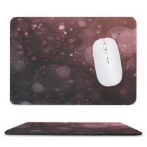 yanfind The Mouse Pad Blur Focus Dark Insubstantial Glitter Sparkle Abstract Art Bokeh Texture Glisten Pattern Design Stitched Edges Suitable for home office game
