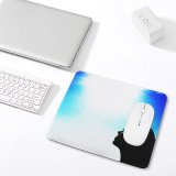 yanfind The Mouse Pad Fashion Sky Follow Lens Sun Silhouette Teen Cloud Flare Sea Sky Light Pattern Design Stitched Edges Suitable for home office game