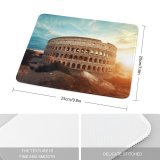yanfind The Mouse Pad Colosseum Amphitheater Historical Structure Rome Ancient Architecture Italy Pattern Design Stitched Edges Suitable for home office game
