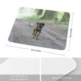 yanfind The Mouse Pad Canidae Dog Sporting Fawn Vertebrate Carnivore Wildlife Cur Tico Mouth Dog Pattern Design Stitched Edges Suitable for home office game