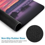yanfind The Mouse Pad Bruno Glätsch Sky Sunset Landscape Foggy Scenery Clouds Trees Silhouette Dawn Pattern Design Stitched Edges Suitable for home office game