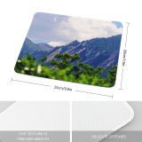 yanfind The Mouse Pad Landscape Peak Countryside Abies Plant Mountians Pictures Grassland Outdoors Tree Fir Pattern Design Stitched Edges Suitable for home office game