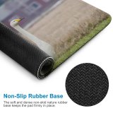 yanfind The Mouse Pad Whooper Swan Bird Field Winter Beak Grass Ducks Geese Swans Atmospheric Wildlife Pattern Design Stitched Edges Suitable for home office game
