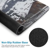yanfind The Mouse Pad Abies Range Adelboden Tree Mountain Banister Housing Car Plant Fir Free Pattern Design Stitched Edges Suitable for home office game