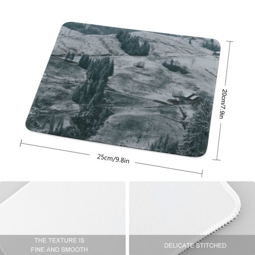 yanfind The Mouse Pad Abies Scenery Tree Mountain Pine Domain Plant Fir Spruce Public Outdoors Pattern Design Stitched Edges Suitable for home office game