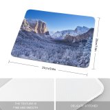 yanfind The Mouse Pad Destin Yosemite National Park Mountains Winter Sunny Landscape California Pattern Design Stitched Edges Suitable for home office game