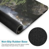yanfind The Mouse Pad Waterfall Rock River Refreshing Landscape Cliff Refresh Clean Japan Yamanashi Resources Natural Pattern Design Stitched Edges Suitable for home office game