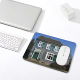 yanfind The Mouse Pad Building Building Bushes Home Area Grey Slate Residential Cladding Siding Classic Estate Pattern Design Stitched Edges Suitable for home office game