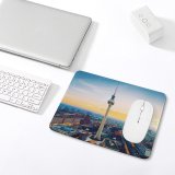 yanfind The Mouse Pad Nicolas Kamp Berlin TV Tower Berliner Fernsehturm Landmark Sunset Cityscape City Lights Pattern Design Stitched Edges Suitable for home office game