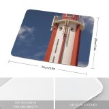 yanfind The Mouse Pad Building Lisbon Lighthouse Tower Portugal Sea Sky Observation Lighthouse City Clouds Dock Pattern Design Stitched Edges Suitable for home office game