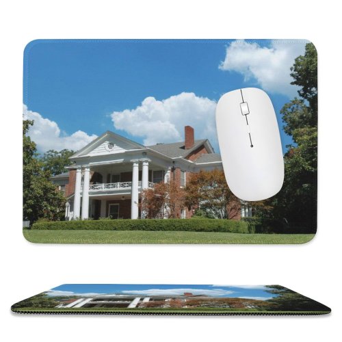 yanfind The Mouse Pad Building Lodge Home Area Historic Residential History Cottage Sky Cabana Home Classic Pattern Design Stitched Edges Suitable for home office game