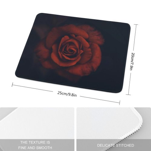 yanfind The Mouse Pad Free Flower Rose Stock Plant Blossom Images Pattern Design Stitched Edges Suitable for home office game