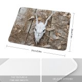 yanfind The Mouse Pad Pine Deer Decay Mood Creepy Dried Scary Gothic Rustic Dead Skull Wood Pattern Design Stitched Edges Suitable for home office game