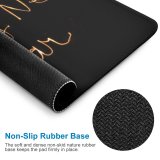 yanfind The Mouse Pad Dark Celebrations Year Happy Year's Eve Greetings Holidays January Golden Letters Written Pattern Design Stitched Edges Suitable for home office game