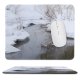 yanfind The Mouse Pad Enjoy Certain Comment Please Used Give Winter Natural Atmospheric Landscape Sky Seeing Pattern Design Stitched Edges Suitable for home office game