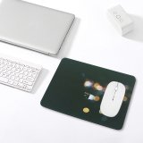 yanfind The Mouse Pad Blur Focus City Dark Illuminated Lights Insubstantial Evening Colorful Defocused Luminescence Abstract Pattern Design Stitched Edges Suitable for home office game