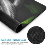 yanfind The Mouse Pad Dark Snake Reptile Eyes Jungle Pattern Design Stitched Edges Suitable for home office game