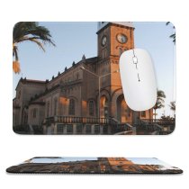 yanfind The Mouse Pad Building Catolicismo Place Amor Church Igreja Parish Facade Classic Construction Convent Love Pattern Design Stitched Edges Suitable for home office game