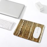 yanfind The Mouse Pad Tree Trees Forest Woods Relaxing Peace Grass Soothing Clean Fresh Canoe Birch Pattern Design Stitched Edges Suitable for home office game