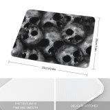 yanfind The Mouse Pad Dark Skulls Scary Pattern Design Stitched Edges Suitable for home office game
