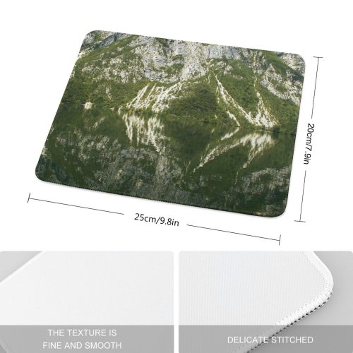yanfind The Mouse Pad Landscape Peak Abies Plant Pictures Outdoors Symmetrical Tree Slovenia Fir Free Pattern Design Stitched Edges Suitable for home office game
