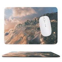 yanfind The Mouse Pad Landscape Peak Domain Pictures Sea Outdoors Grey Snow Sunset Glacier Range Pattern Design Stitched Edges Suitable for home office game