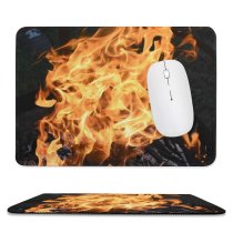 yanfind The Mouse Pad Wallpapers Bonfire Outdoors Fire Flame Pattern Design Stitched Edges Suitable for home office game