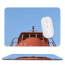 yanfind The Mouse Pad Marine Sky Vehicle Vessel Bow Prow Boat Sky Ship Moon Maritime Dock Pattern Design Stitched Edges Suitable for home office game