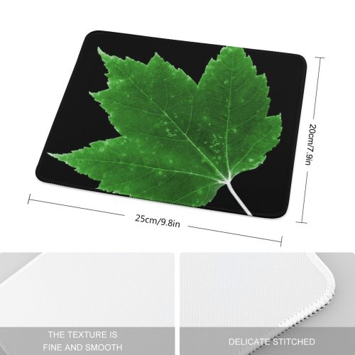 yanfind The Mouse Pad Maple Autumn Woody Leaves Maple Plant Fall Grape Plane Flower Leaf Leaf Pattern Design Stitched Edges Suitable for home office game