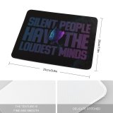 yanfind The Mouse Pad Black Dark Quotes Baby Groot Silent Have Loudest Minds Popular Quotes Dark Pattern Design Stitched Edges Suitable for home office game