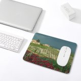 yanfind The Mouse Pad Field Spring Tuscany Beautiful Natural Area Rural Landscape Sky Plant Wildflower Flower Pattern Design Stitched Edges Suitable for home office game