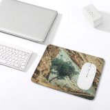 yanfind The Mouse Pad Scenery Highway Tree Mountain Mesa Wilderness Free Ground Stream Basin River Pattern Design Stitched Edges Suitable for home office game