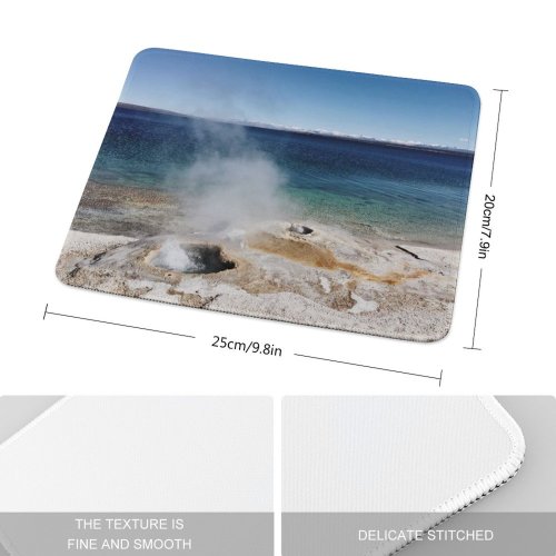 yanfind The Mouse Pad Eruption National Domain Pictures Outdoors Wy Grey Wyoming Volcano Park Public Pattern Design Stitched Edges Suitable for home office game